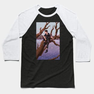 Man resting on a tree Baseball T-Shirt